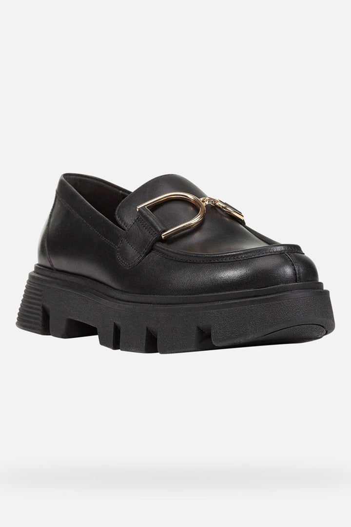 Geox Vilde Shoes Black Leather D46UAC00043C9999 - Shirley Allum Boutique