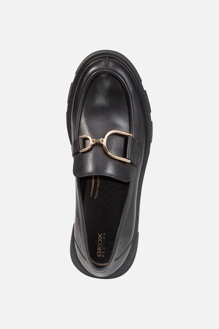 Geox Vilde Shoes Black Leather D46UAC00043C9999 - Shirley Allum Boutique