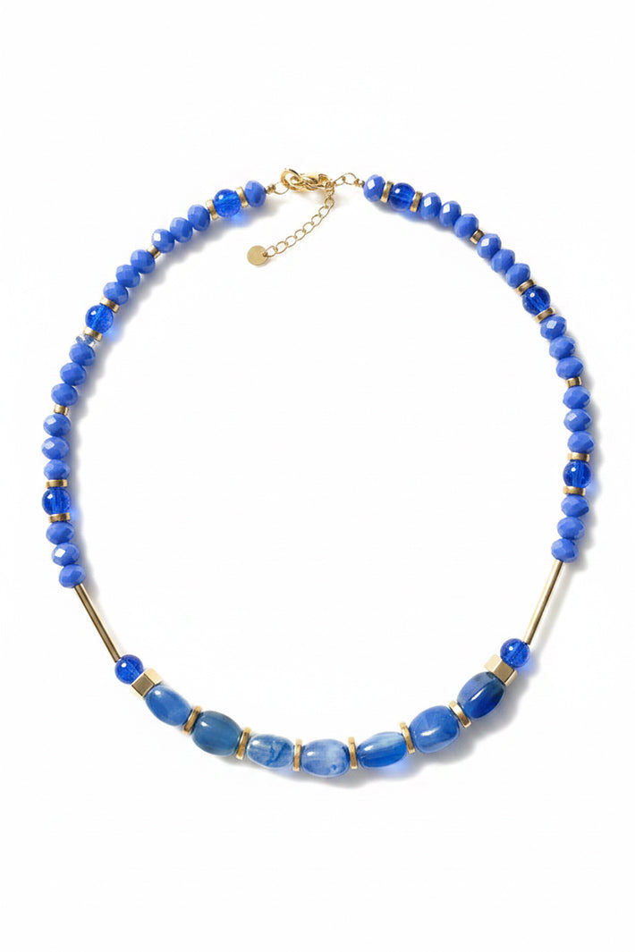 Gist Jewellery Royal Blue Necklace EOR04, on white