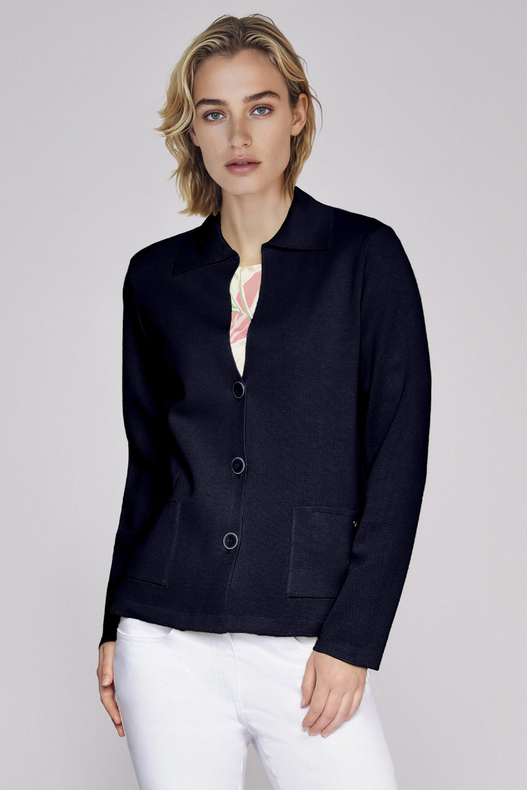 Gollehaug Cardigan Marine Navy 02511-12095 667 - Shirley Allum Boutique