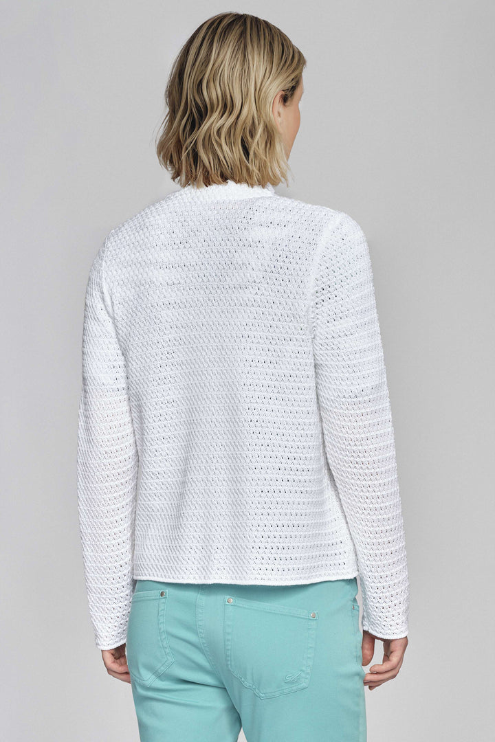 Gollehaug Cardigan White 02511-12002 100 - Shirley Allum Boutique