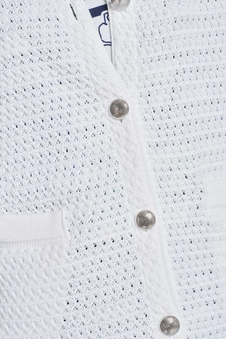 Gollehaug Cardigan White 02511-12002 100 - Shirley Allum Boutique
