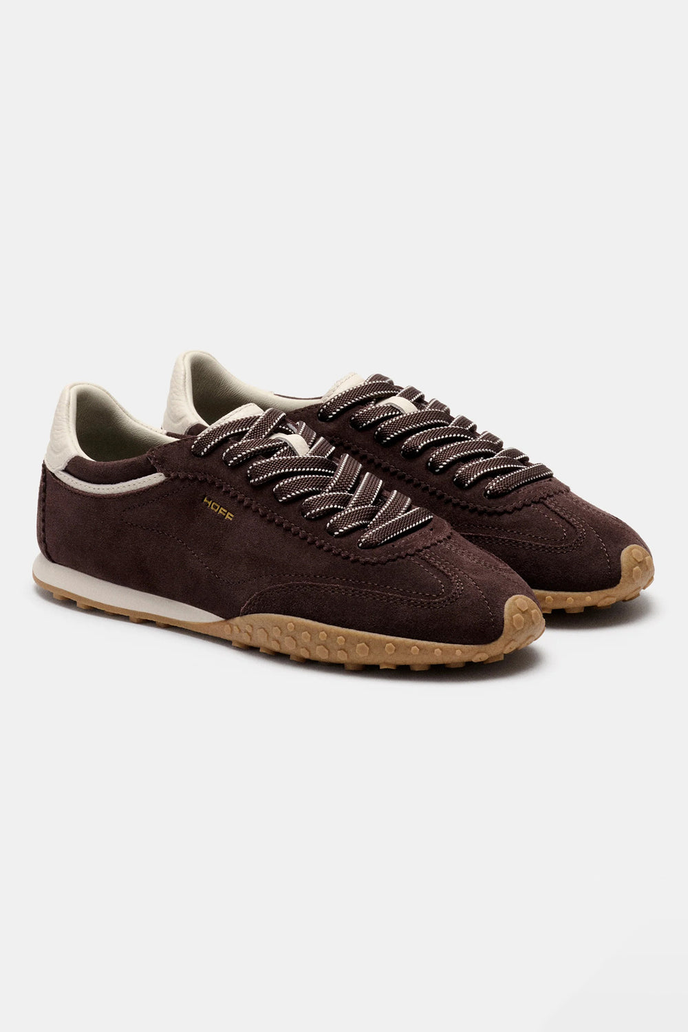 HOFF Bridge Fl Chocolate Brown Trainers 22661420, pair from the front