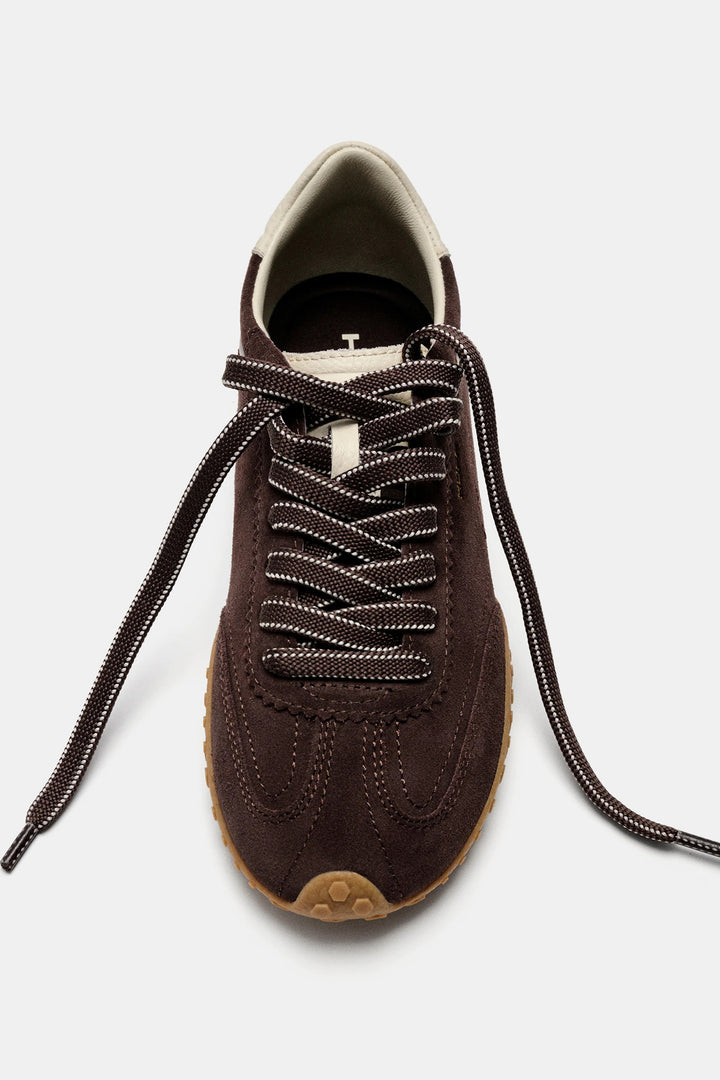 HOFF Bridge Fl Chocolate Brown Trainers 22661420, view from above