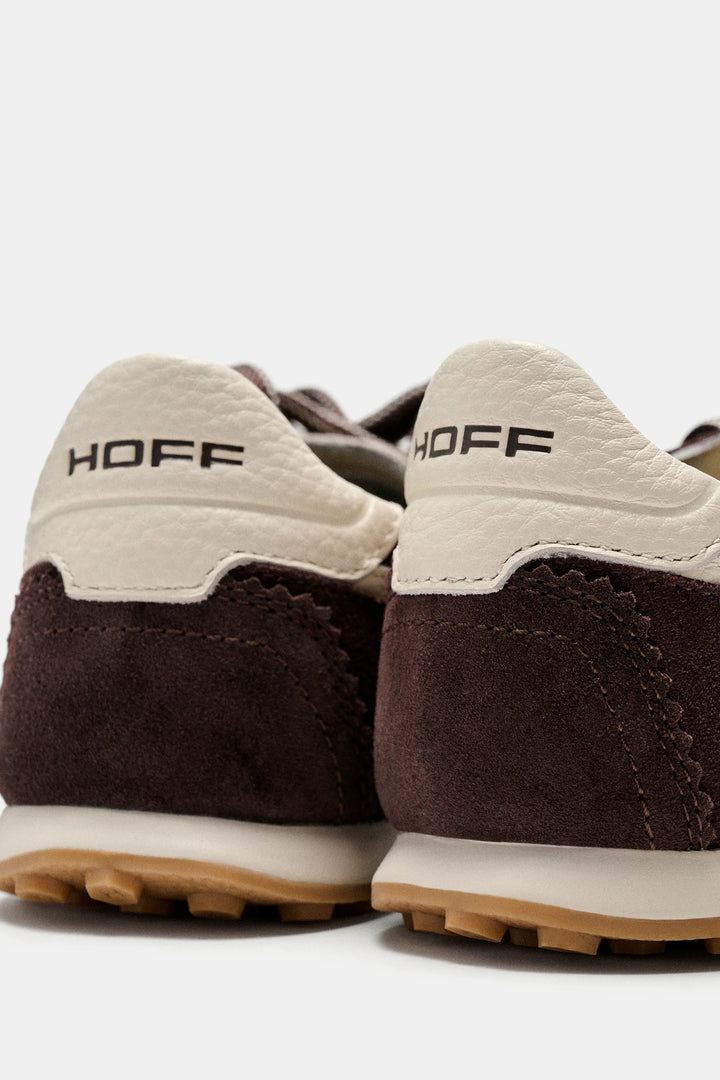 HOFF Bridge Fl Chocolate Brown Trainers 22661420, back view of the heel
