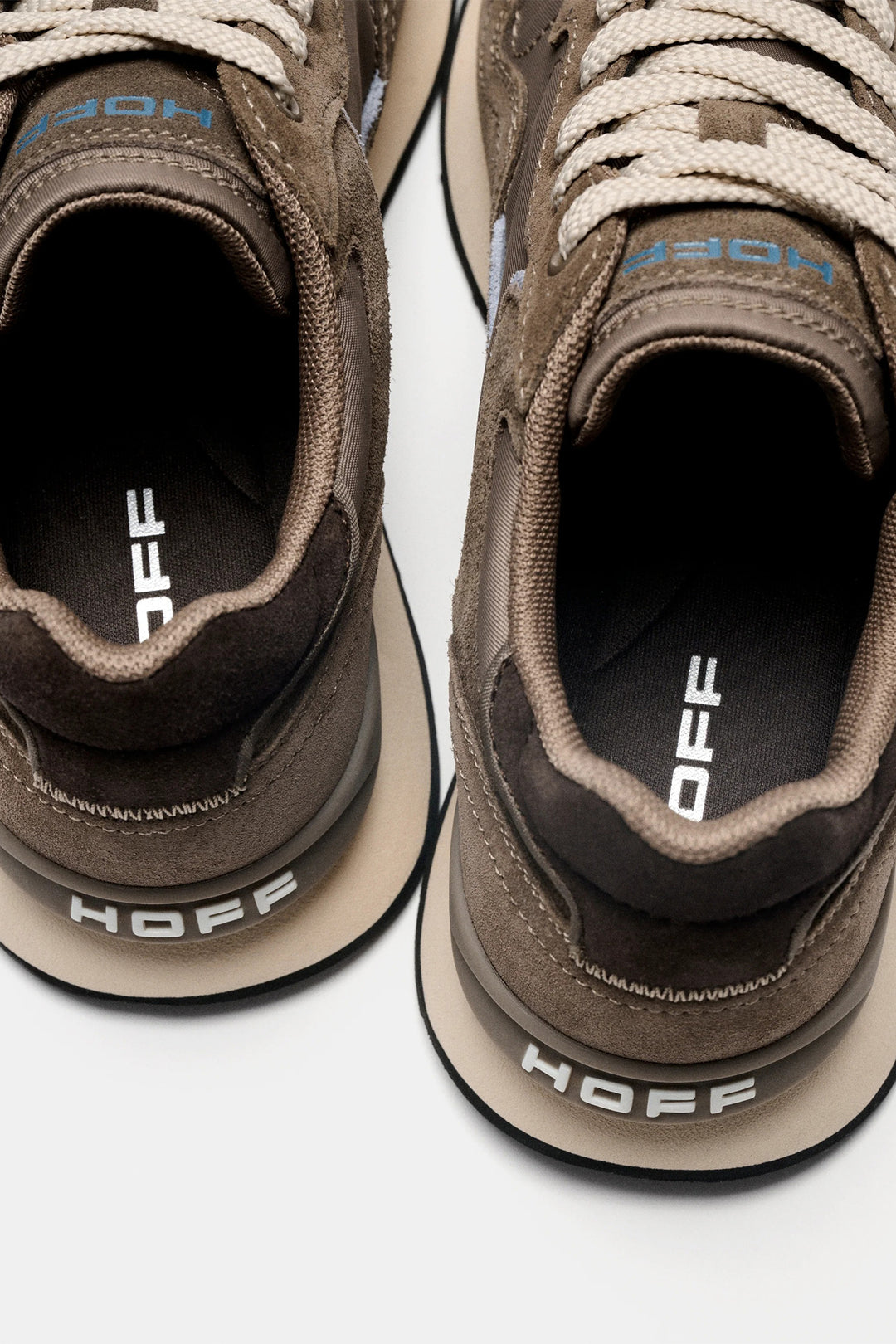 HOFF City Taupe Brown Trainers 22602410, inside view from above