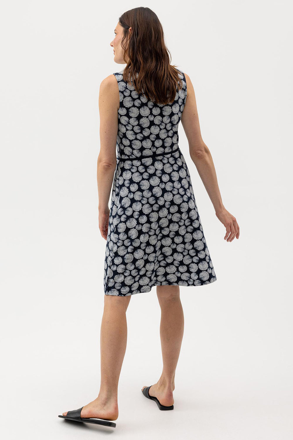 Holebrook Sweden Dress Esther Navy White Shell S52615 294 - Shirley Allum Boutique