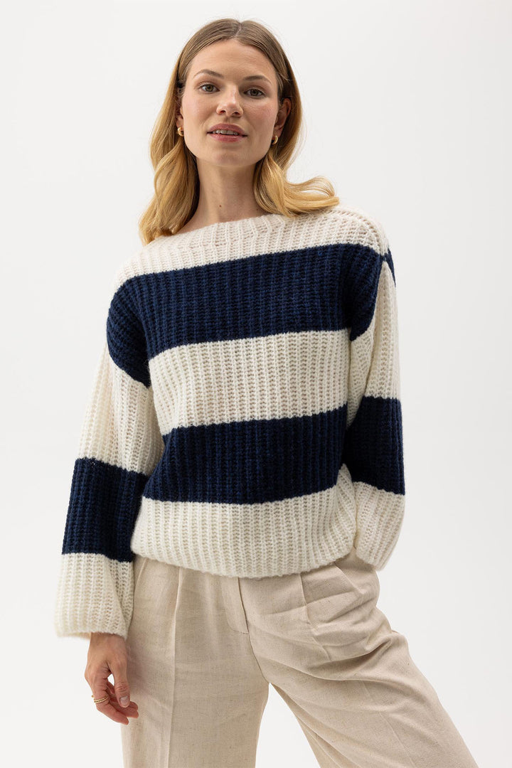 Holebrook Sweden Jumper Cajsa Navy S32418 129 - Shirley Allum Boutique