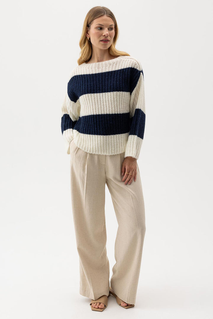 Holebrook Sweden Jumper Cajsa Navy S32418 129 - Shirley Allum Boutique
