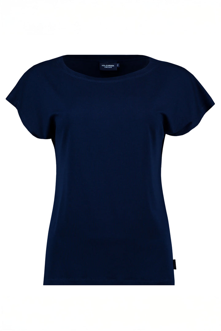 Holebrook Sweden Jumper Esther Cap Sleeve Navy S52505 290 - Shirley Allum Boutique