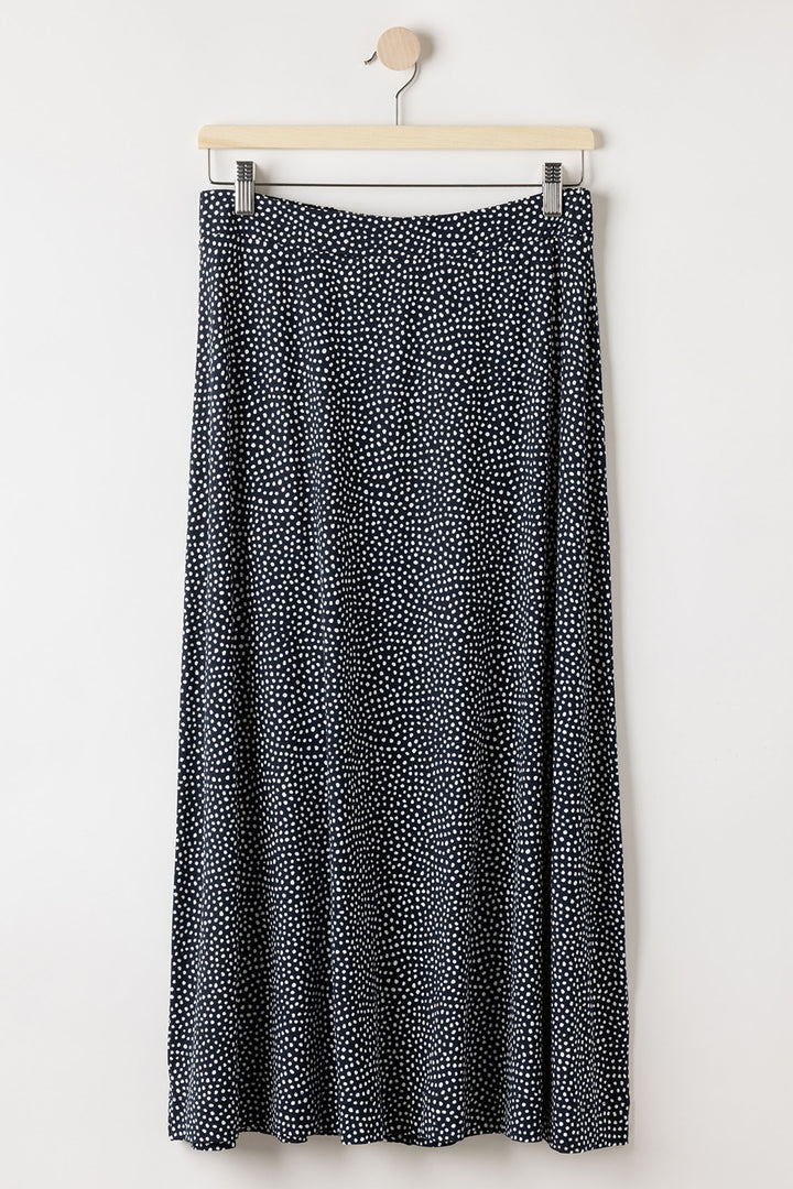 Holebrook Sweden Skirt Esther Navy Off White Dot S52606 292 - Shirley Allum Boutique