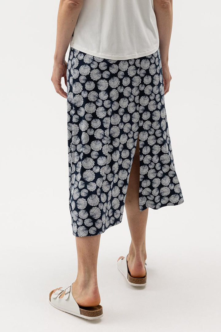 Holebrook Sweden Skirt Esther Navy Off White Shell S52606 294 - Shirley Allum Boutique