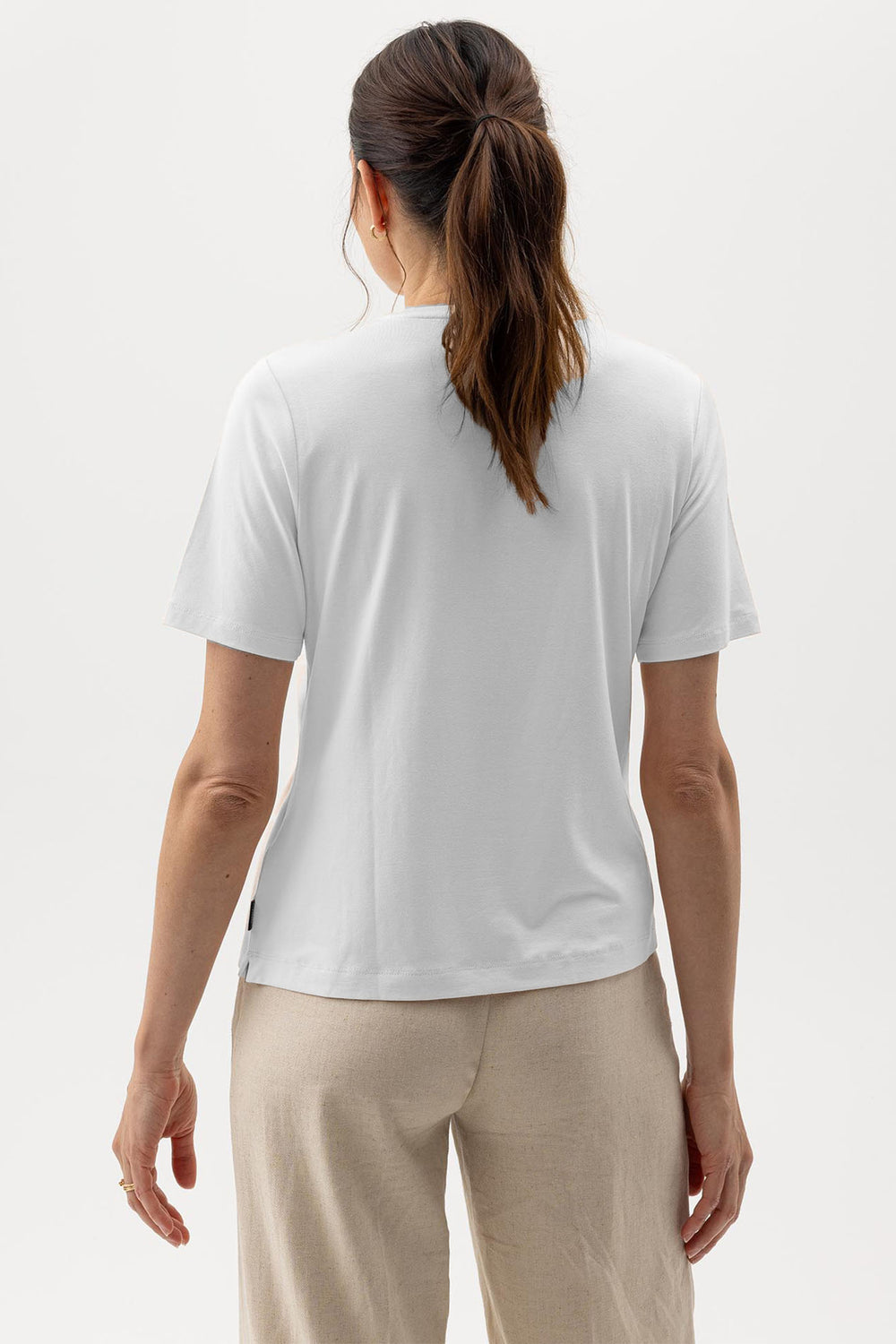Holebrook Sweden T-Shirt Jennie White S32502 100 - Shirley Allum Boutique