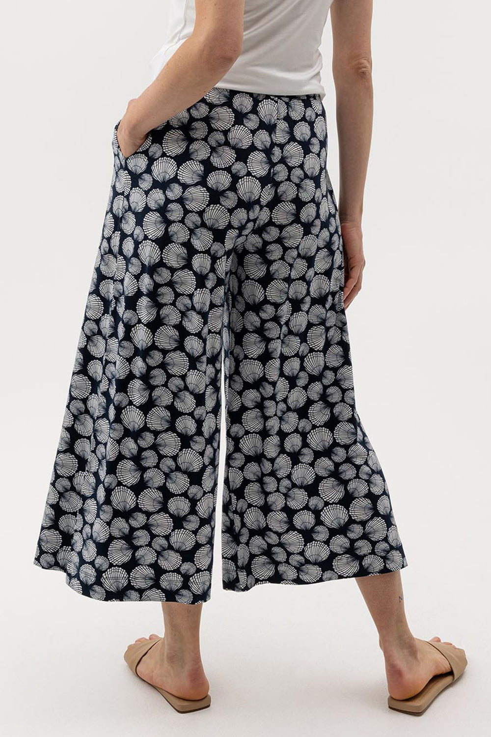 Holebrook Sweden Trousers Esther Navy White Shell S52205 294 - Shirley Allum Boutique