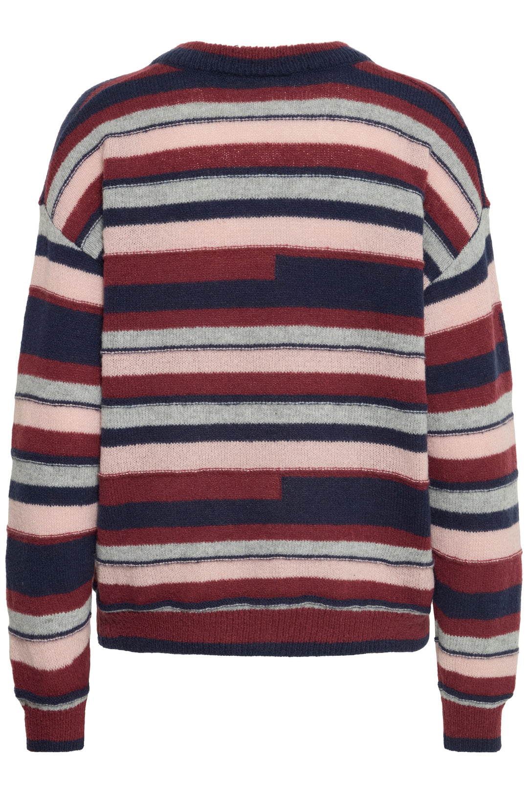 Ichi IHAstra Total Eclipse Navy Striped Jumper 20124630 900001687 - Shirley Allum Boutique