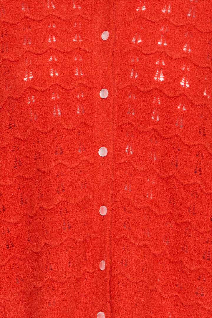 Ichi IHBAILA 20125398 Fiery Red Cardigan