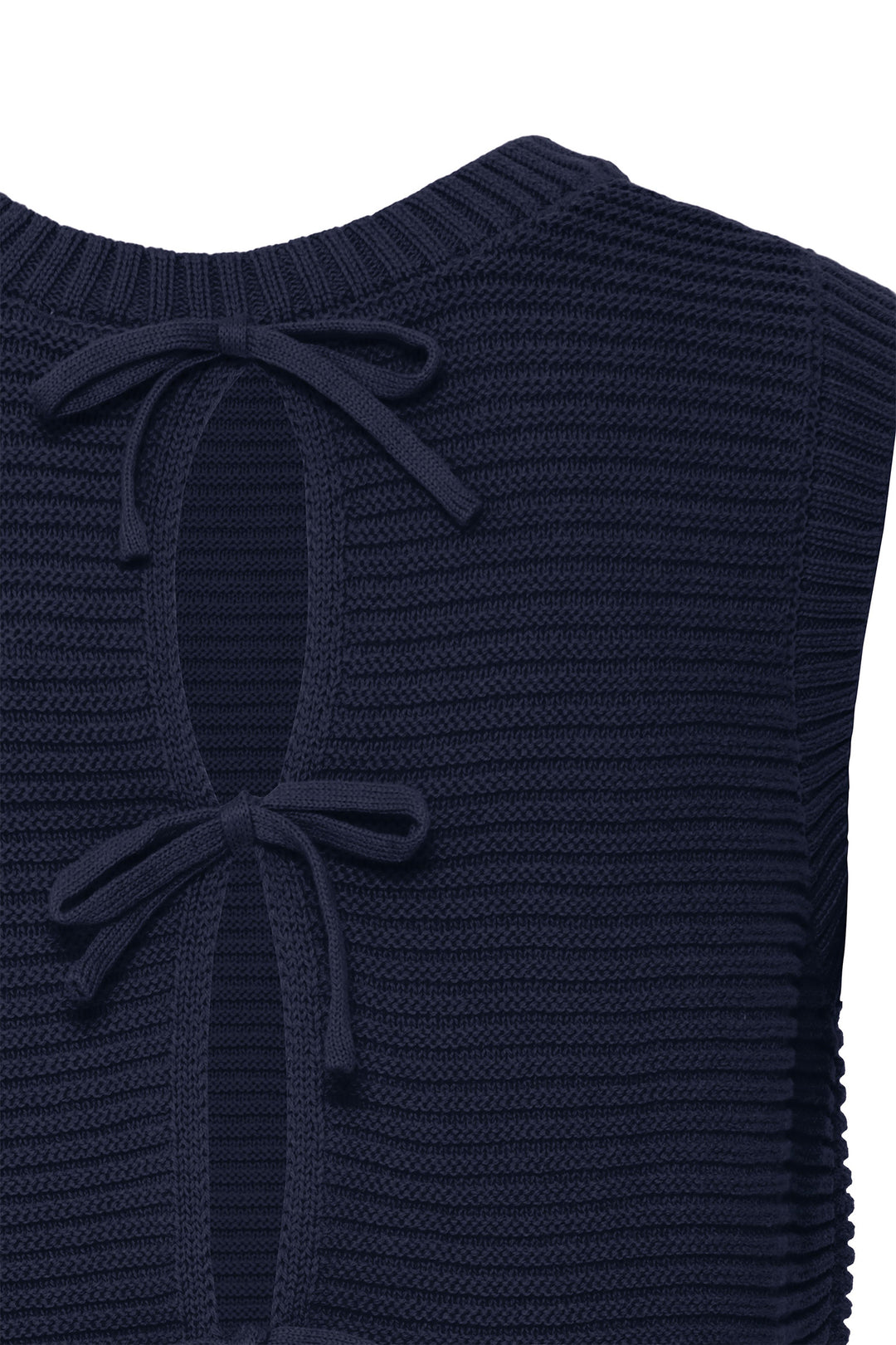 Ichi IHDOTTIES 20125352 194010 Navy Total Eclipse Sleeveless Tank Jumper