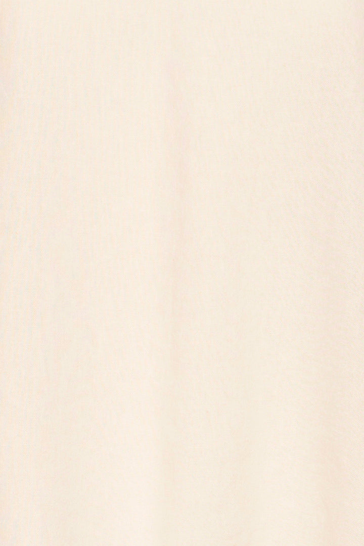Ichi IHLINNO 20122908 Natural Ecru Cap Sleeve V-Neck Top