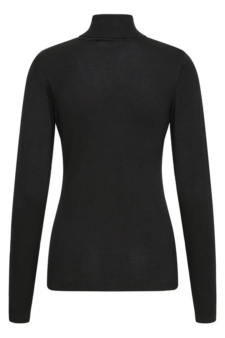 Ichi IHMafa Black Rollneck Jumper 103646 10001 - Shirley Allum Boutique