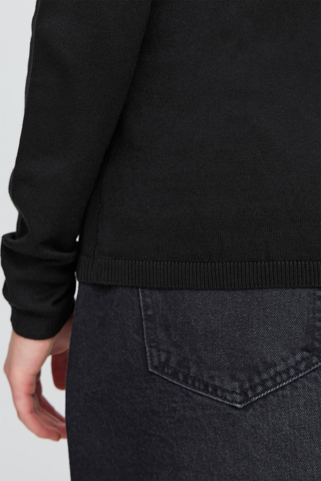 Ichi IHMafa Black Rollneck Jumper 103646 10001 - Shirley Allum Boutique