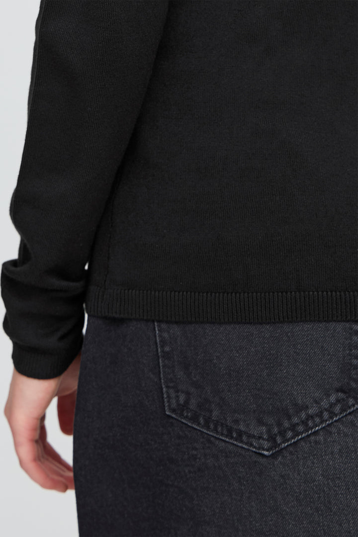 Ichi IHMafa Black Rollneck Jumper 103646 10001 - Shirley Allum Boutique