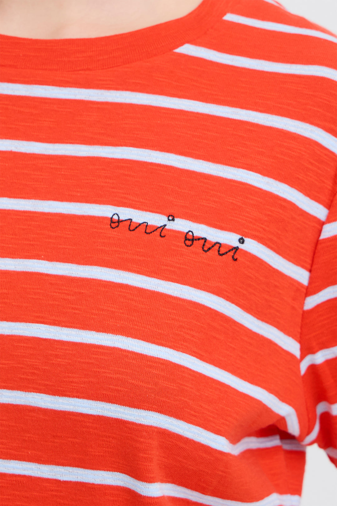 Ichi IHNOVA 20125540 900005490 Fiery Red &amp; Blue Stripe T-Shirt