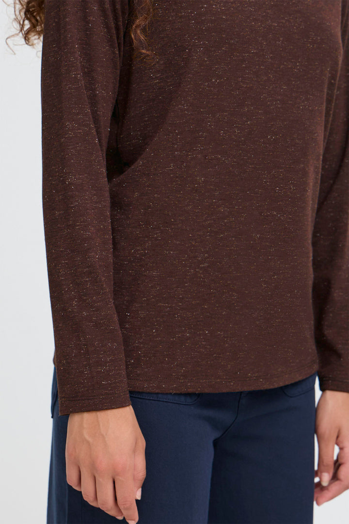 Ichi IHRebel Coffee Bean Long Sleeve T-Shirt 20113521 190915