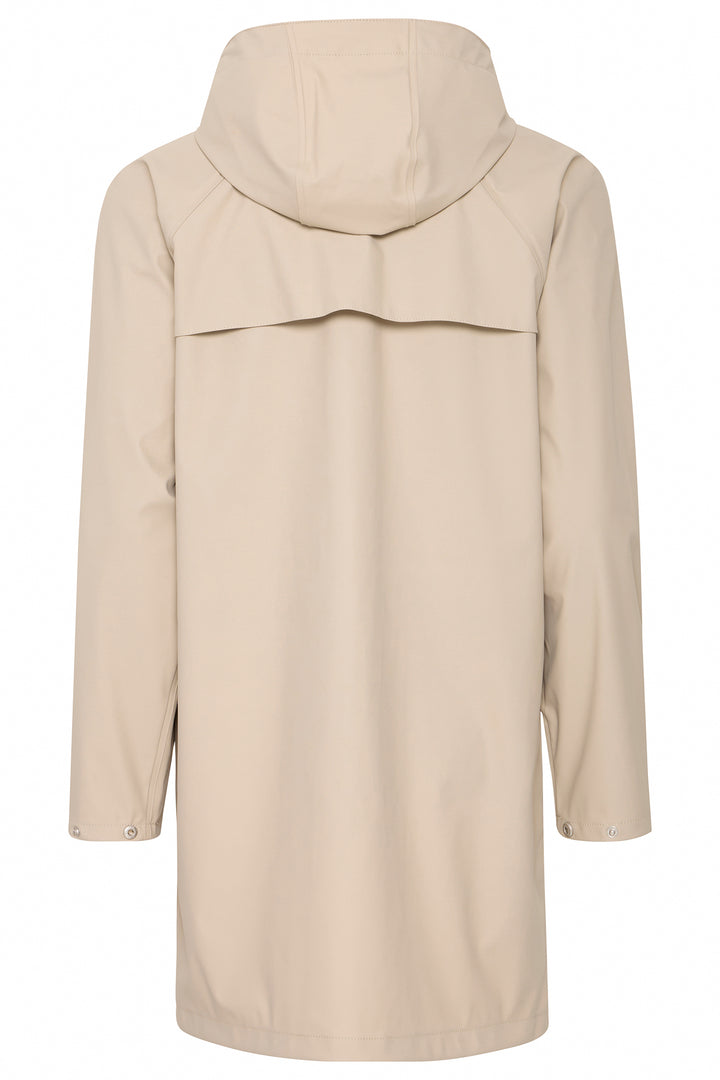 Ichi IHTazi Doeskin Beige Raincoat 20102965 151308 - Shirley Allum Boutique