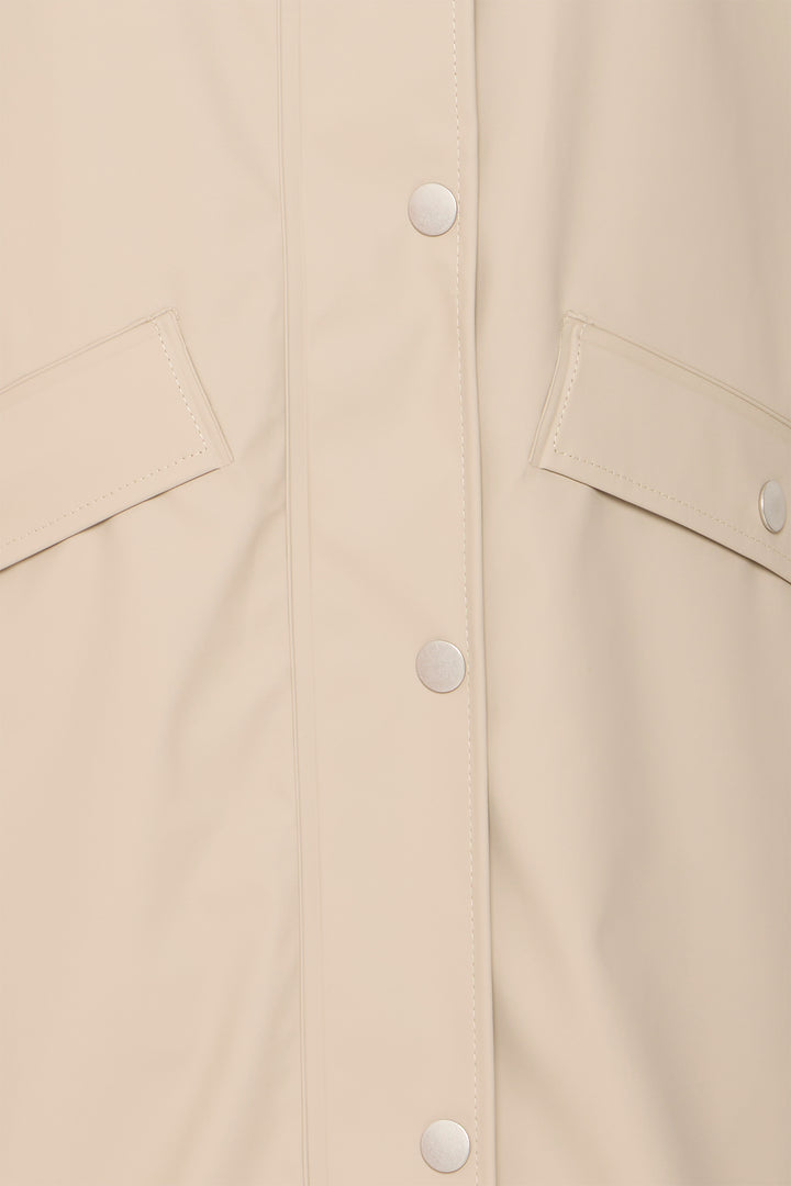 Ichi IHTazi Doeskin Beige Raincoat 20102965 151308 - Shirley Allum Boutique