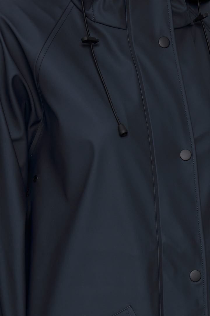 Ichi IHTazi Total Eclipse Navy Raincoat 20102965 14044 - Shirley Allum Boutique