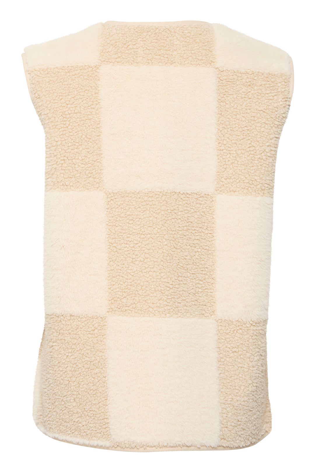 Ichi IHTonza Fog Cream Fleece Gilet Waistcoat 20123198 130607 - Shirley Allum Boutique