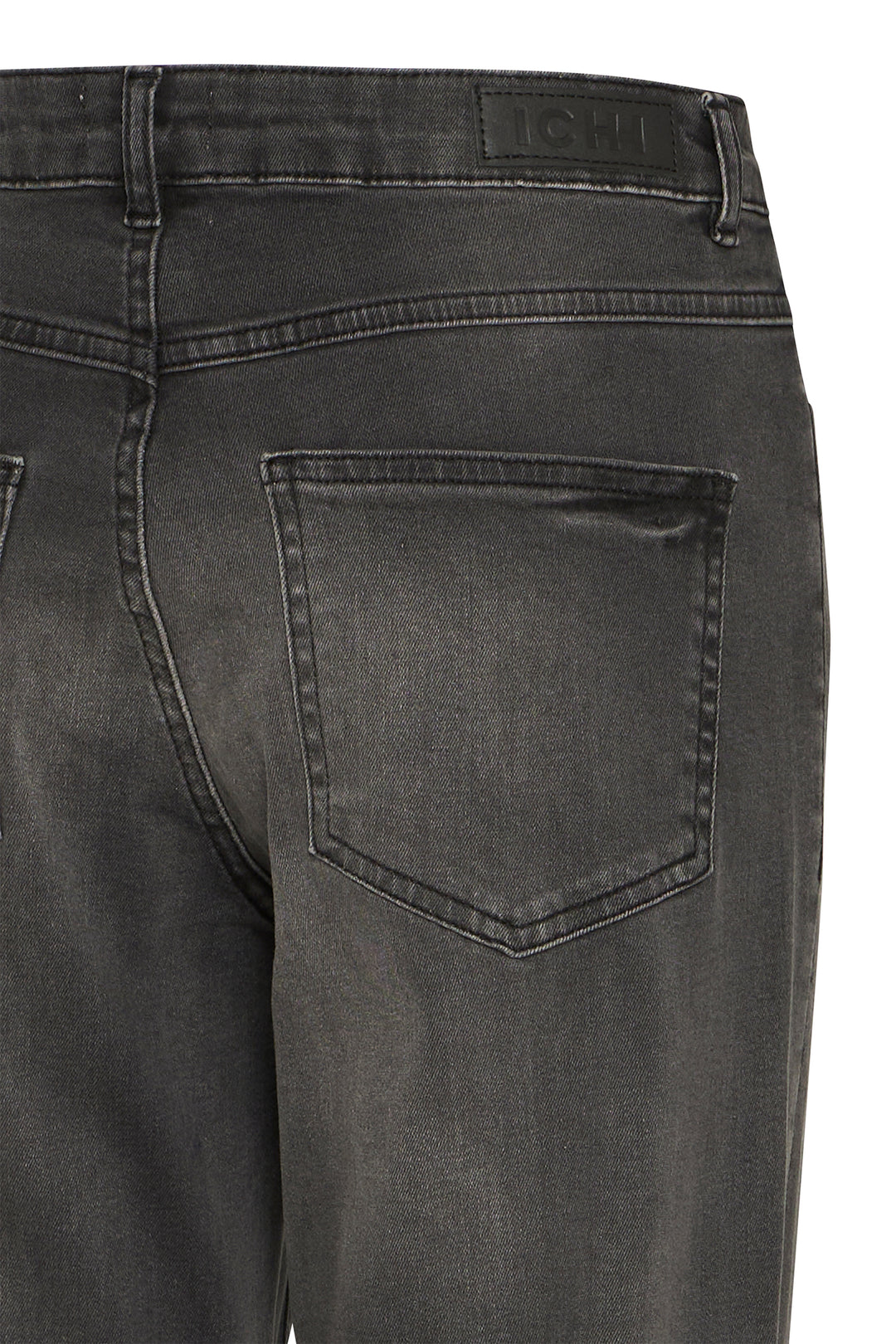 Ichi IHTwiggy Raven Washed Grey Cropped Jeans 20110967 19071 - Shirley Allum Boutique