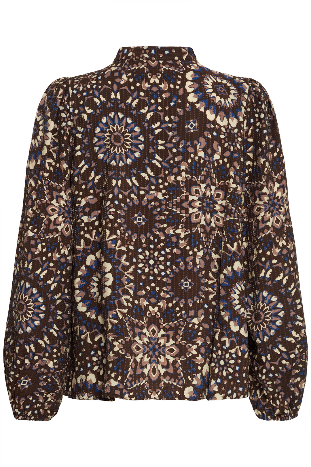 Ichi IRCraviz Brown Kaleidoscope Print Shirt 20124609 900001549 - Shirley Allum Boutique