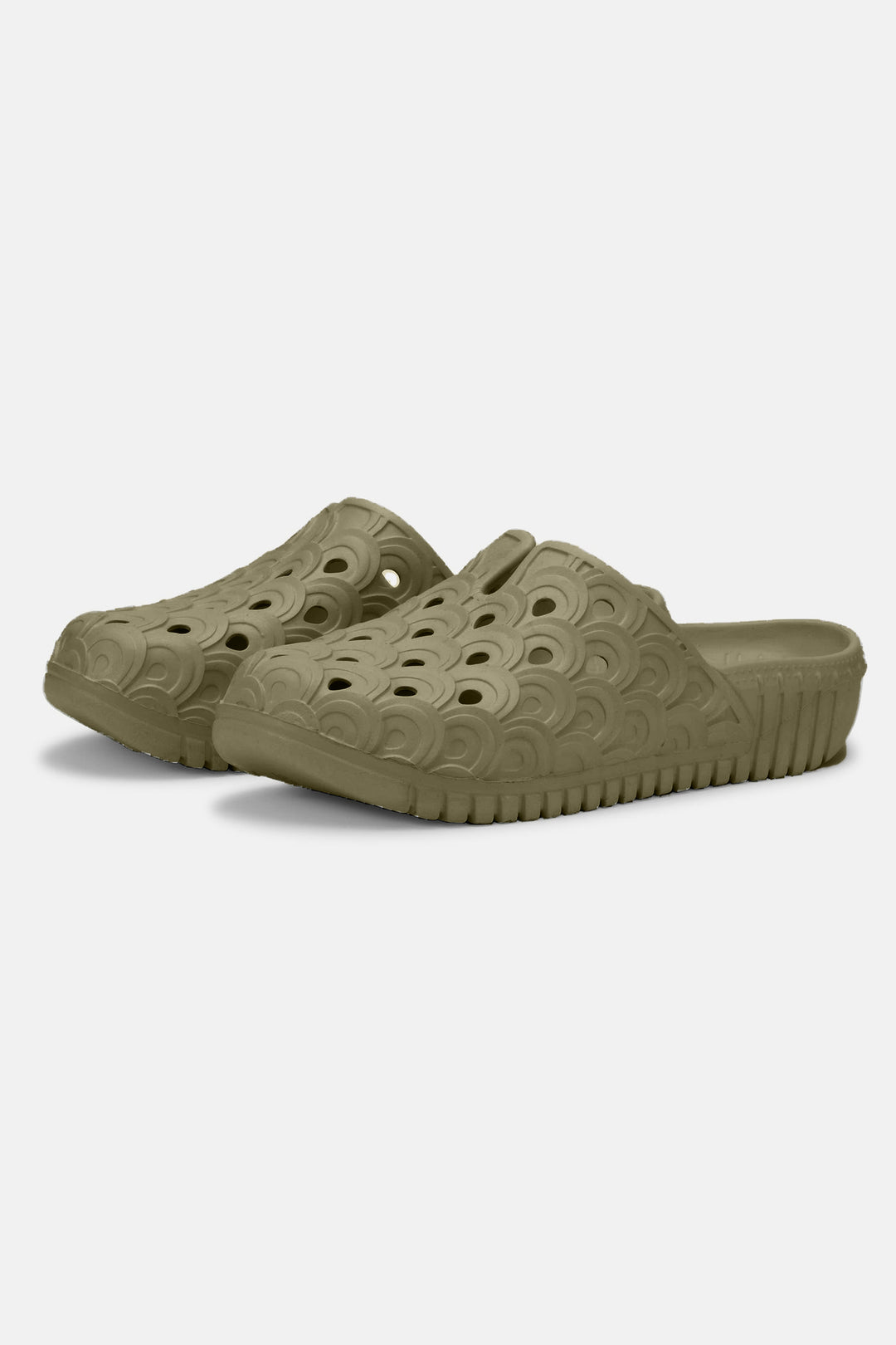 Ilse Jacobsen Birch 01 Clog Army Green 410 - Shirley Allum Boutique