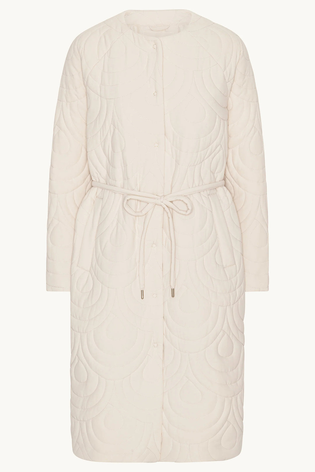 Ilse Jacobsen BLOSSOM01 Kit Cream Lightweight Long Quilted Jacket