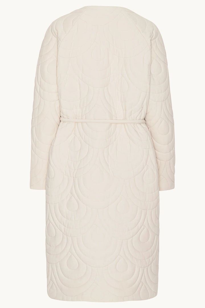 Ilse Jacobsen BLOSSOM01 Kit Cream Lightweight Long Quilted Jacket