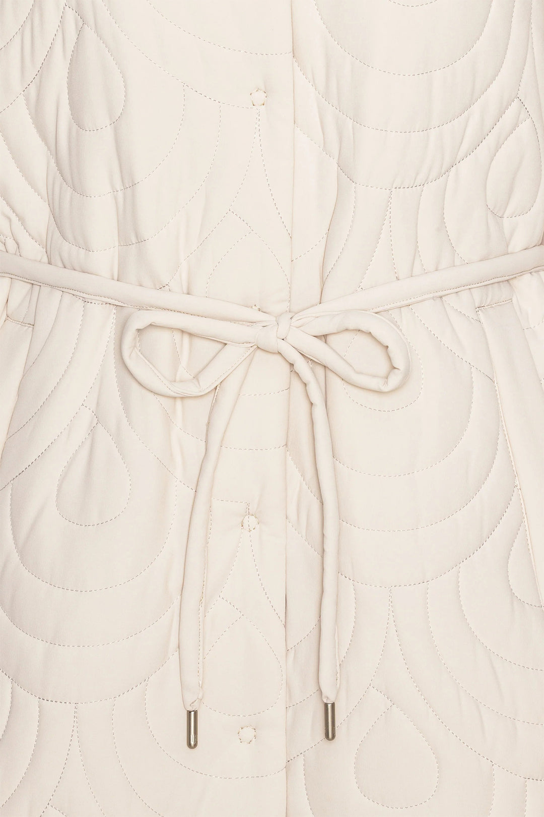 Ilse Jacobsen BLOSSOM01 Kit Cream Lightweight Long Quilted Jacket
