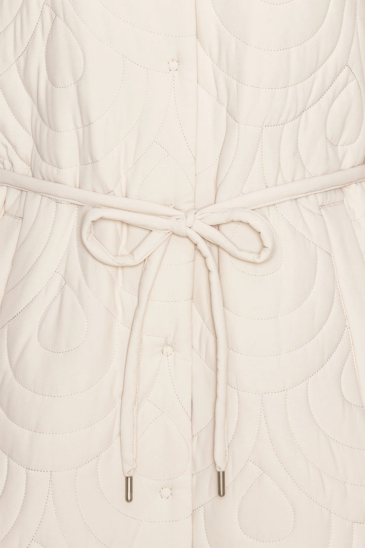 Ilse Jacobsen BLOSSOM01 Kit Cream Lightweight Long Quilted Jacket