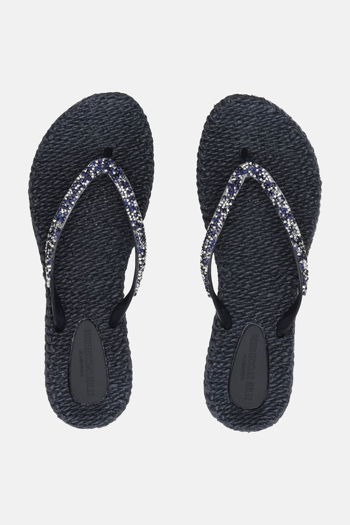 Ilse Jacobsen Cheerful 03G Dark Indigo Glitter Flip Flop Sandal - Shirley Allum Boutique