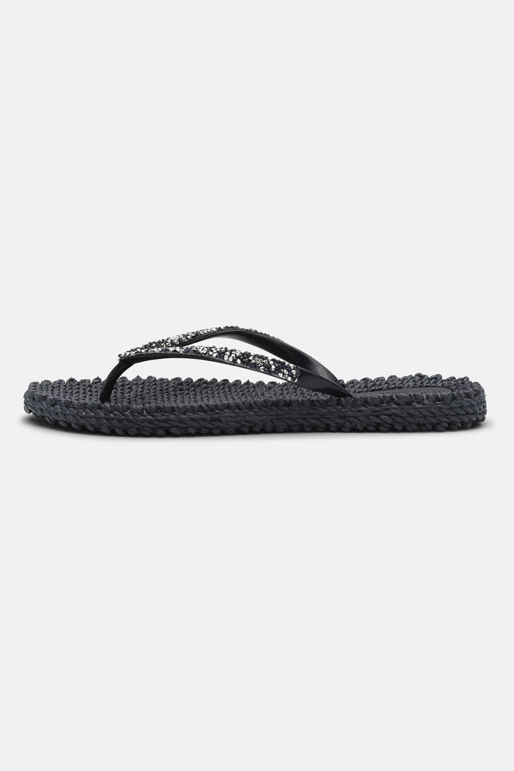 Ilse Jacobsen Cheerful 03G Dark Indigo Glitter Flip Flop Sandal - Shirley Allum Boutique