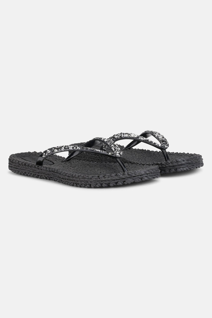 Ilse Jacobsen Cheerful 03G Dark Indigo Glitter Flip Flop Sandal - Shirley Allum Boutique