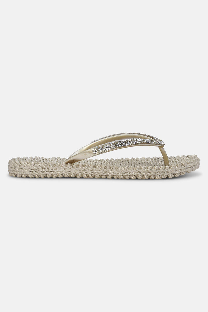 Ilse Jacobsen Cheerful 03G Platinum Glitter Flip Flop Sandal - Shirley Allum Boutique