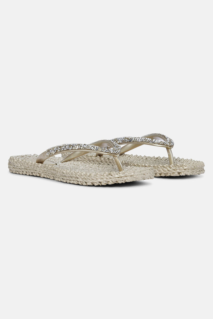 Ilse Jacobsen Cheerful 03G Platinum Glitter Flip Flop Sandal - Shirley Allum Boutique