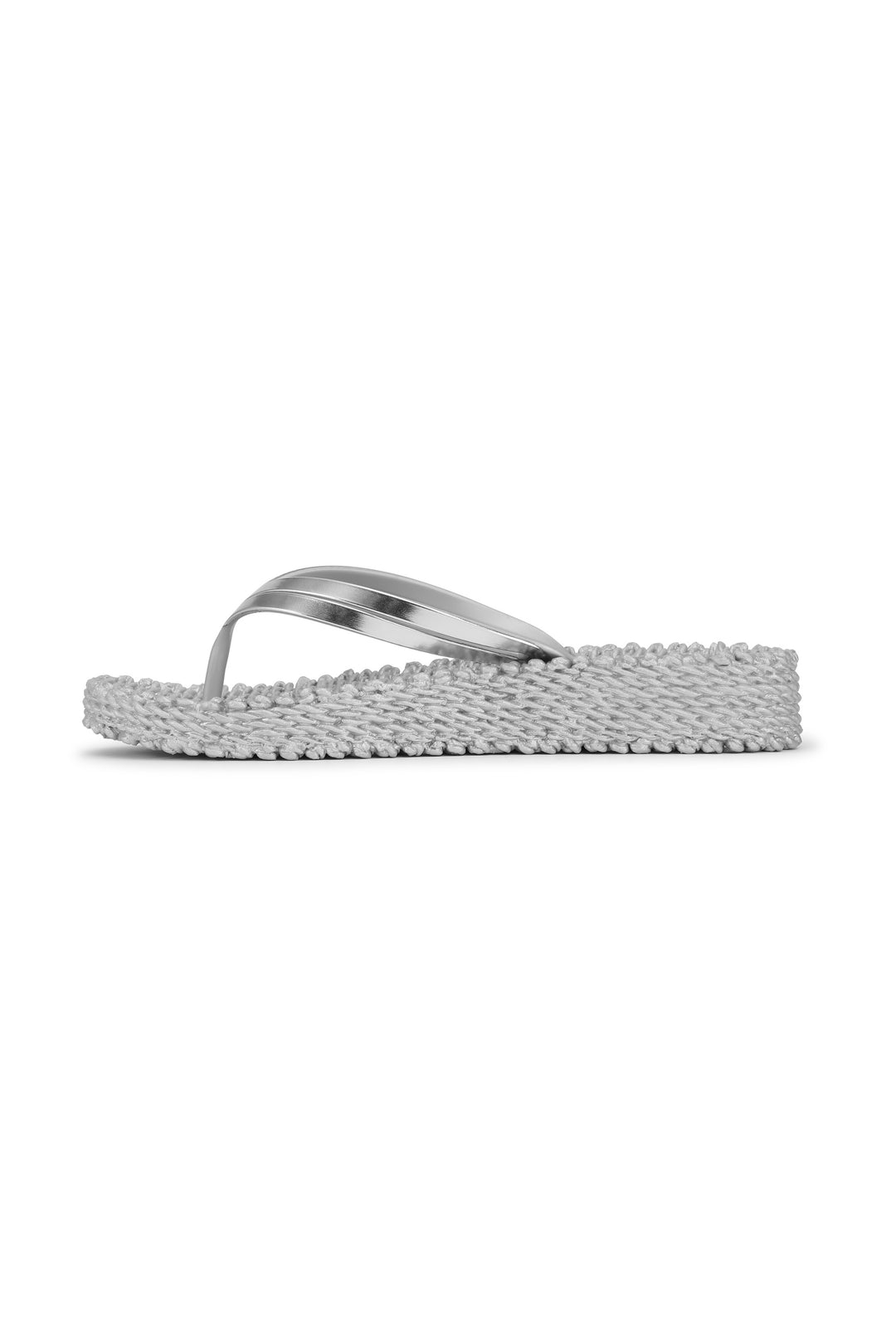 Ilse Jacobsen Cheerful08M Silver Flip Flop Platform Sandal CHEERFUL08M.710
