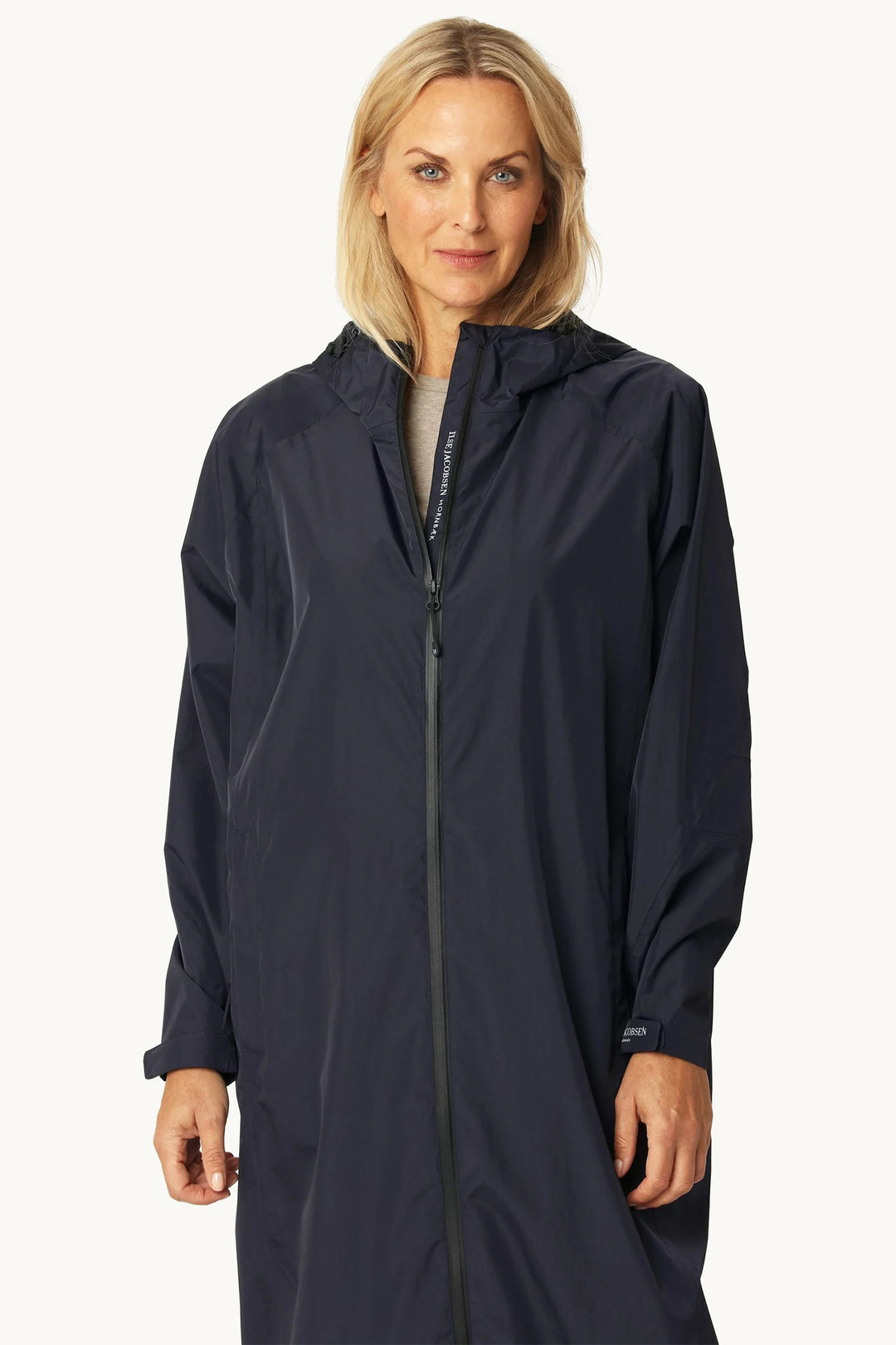 Ilse Jacobsen CITYRAIN01 Dark Indigo Blue Lightweight Rain Jacket