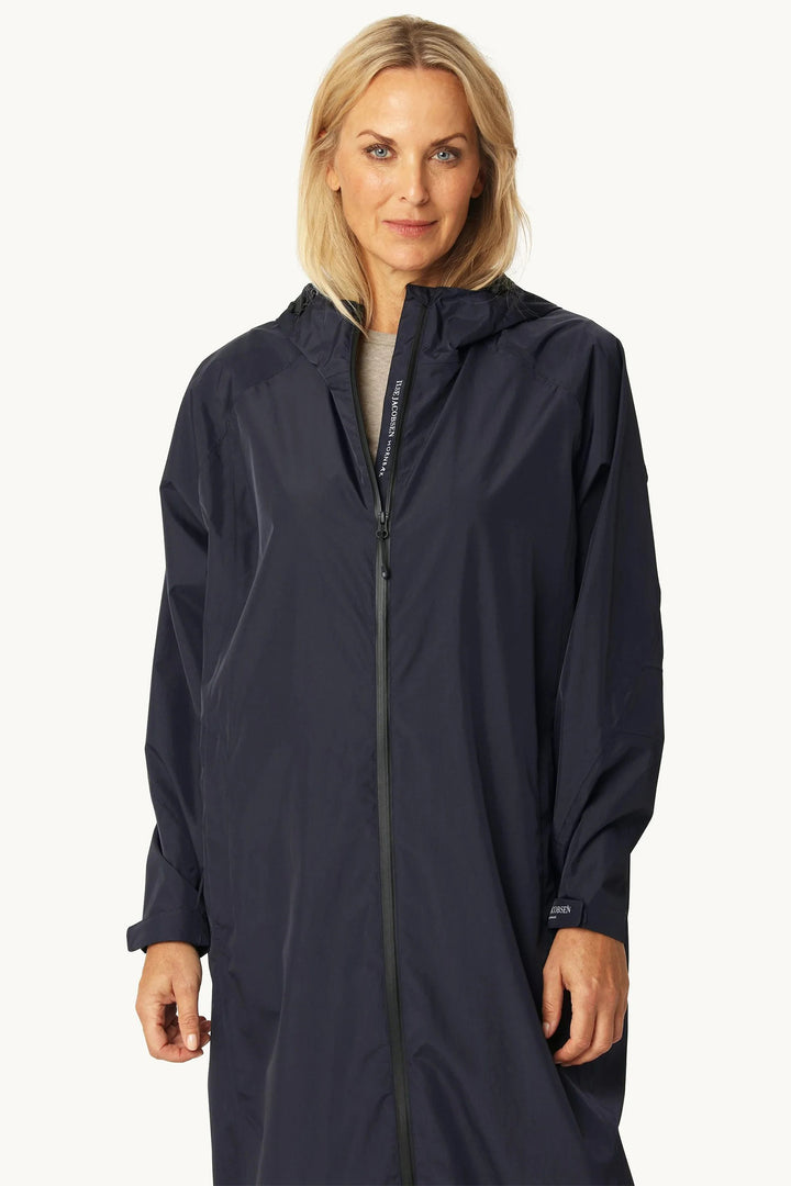 Ilse Jacobsen CITYRAIN01 Dark Indigo Blue Lightweight Rain Jacket