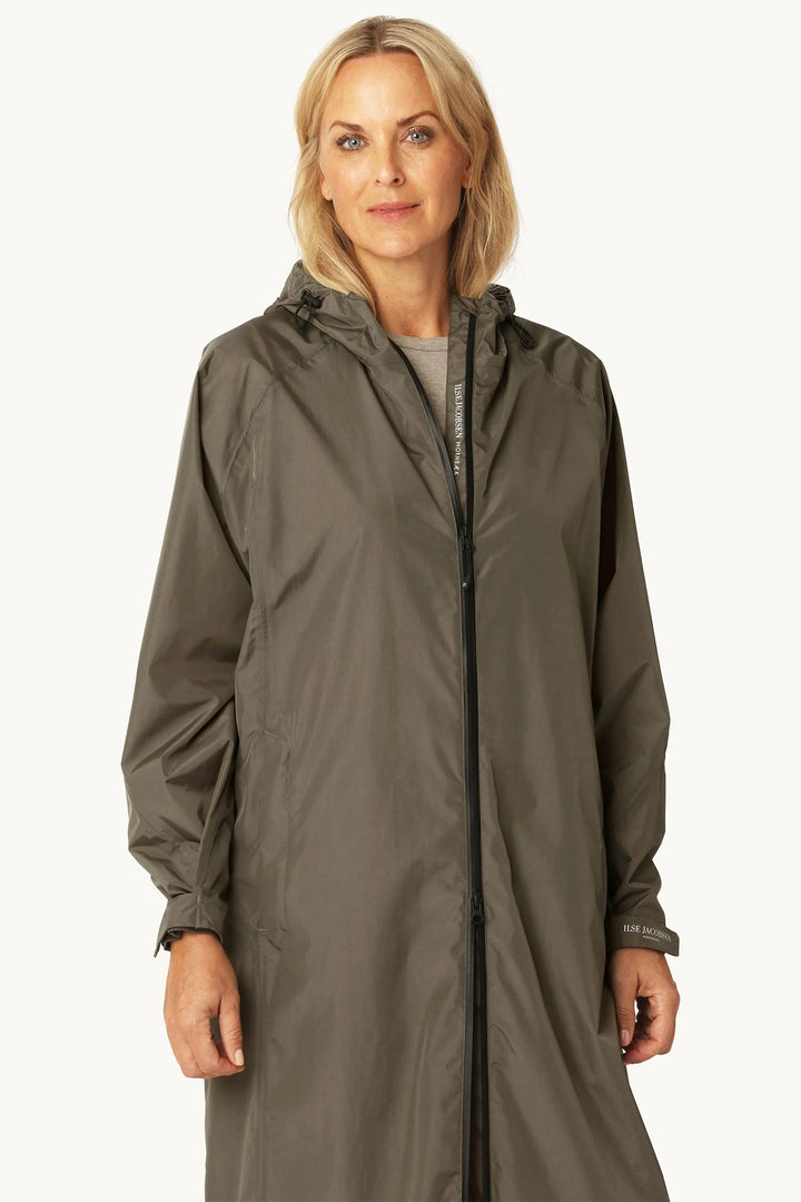 Ilse Jacobsen CITYRAIN01 Khaki Green Lightweight Rain Jacket