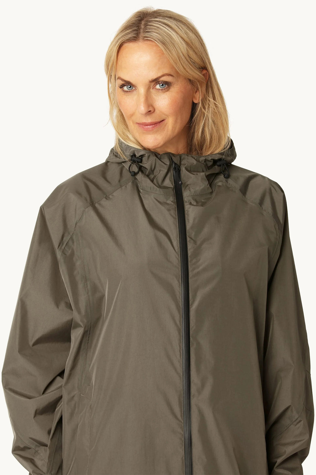 Ilse Jacobsen CITYRAIN01 Khaki Green Lightweight Rain Jacket