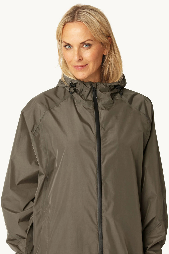 Ilse Jacobsen CITYRAIN01 Khaki Green Lightweight Rain Jacket