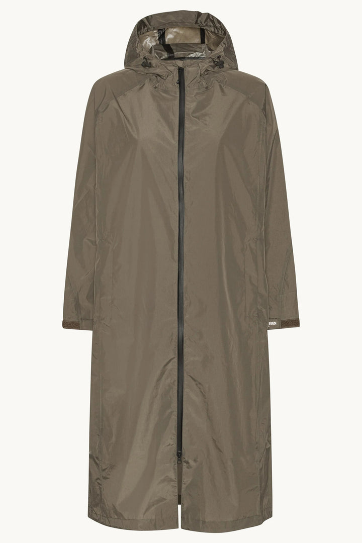 Ilse Jacobsen CITYRAIN01 Khaki Green Lightweight Rain Jacket